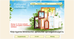 Desktop Screenshot of ablaksziget.hu